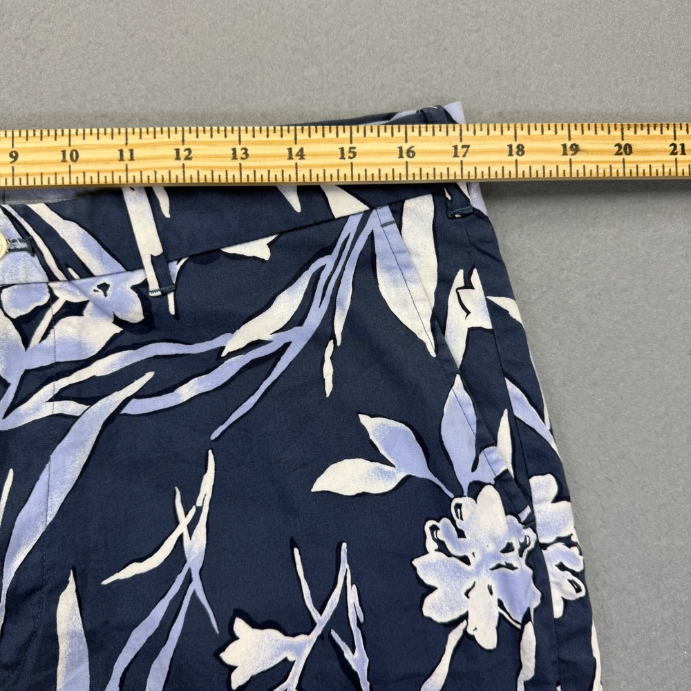 Polo Golf Ralph Lauren Mens 35 Floral Navy Blue Classic Fit Chino Shorts Stretch - Picture 5 of 12